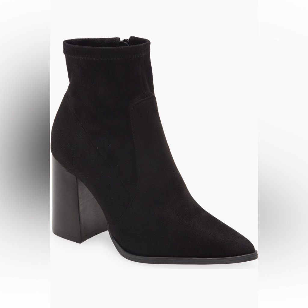 Steve Madden Touchdown Bootie Faux Suede Ankle Boot Pointy Toe
